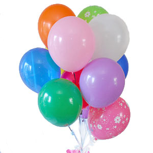 21 adet balondan grsel parti balonlar 